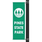 72" x 22" Custom SunbrellaAvenue Banner-1 Color Imprint