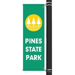 72" x 22" Custom SunbrellaAvenue Banner-2 Color Imprint