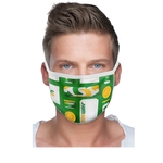 2 Ply Sublimated Polyester Face Mask with Pocket