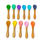 Baby Silicone Bamboo Spoon