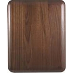 9" x 12" Elliptical Edge Round Corner Genuine Walnut Plaque