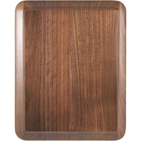 7" x 9" Round Corner Raised Face Genuine Walnut Plaque