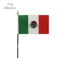 Mexico, 4" x 6" flag made from 100% superior polyester -... from ASI 45100...