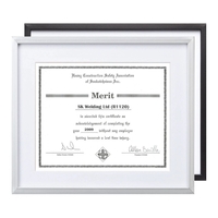 Walker Certificate Holder - Black 8 1/2"x11"... from ASI 84592 St Regis Group...