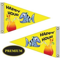 16" x 24" Double Sided Knitted Polyester Pennant Boat Flag... from ASI 80228...