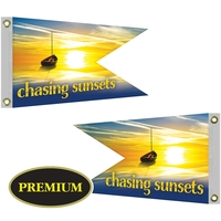 12" x 18" Double Sided Knitted Polyester Swallowtail Flag