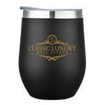 Vineyard-I 12 Oz Stemless Wine Glass Tumbler (Double Walled)