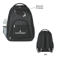 Backpack with padded web carrying handle, padded back and inside pocket......