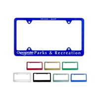 Universal oversized license plate frame exposes the entire plate.... from ASI...
