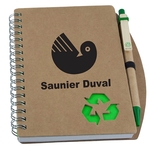 Cardboard Notebook w/Pen