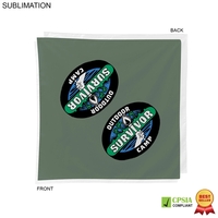 Survivor Themed Sublimated Bandannas, 22"x22"