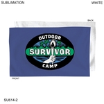 Survivor Themed Sublimated Microfiber Sports hand towel