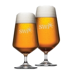 Breckland Beer Glass - Deep Etch