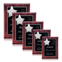 Hollister Plaque - Rosewood/Chrome