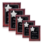 Hollister Plaque - Rosewood/Chrome