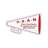 Four Color Process - Megaphone shaped sports magnet, 2 1/8" x... from ASI...