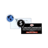 Four Color Process - Stock magnet with circle shape in corner.... from ASI...