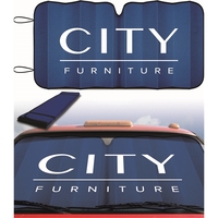 Accordion BLUE reflective X-large size sun shade for trucks and vans... from...