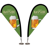 Double Sided Desktop Teardrop Banner