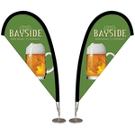 Double Sided Desktop Teardrop Banner