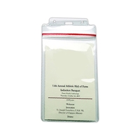 Sealable Event Card Holder
