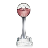 Hand blown work of art round award with a complimenting ... from ASI 84592 St...