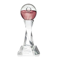 Hand blown work of art round award with a complimenting Langport... from ASI...