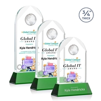 Blake Globe VividPrint™ Award on Newhaven - Green