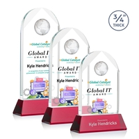 Blake Globe VividPrint™ Award on Newhaven - Red