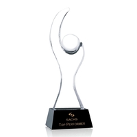 Optical crystal award, 10.5" x 3.75" x 2.25".... from ASI 84592 St Regis...