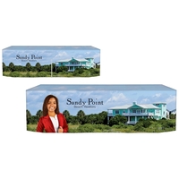 8' Customized Zipper Back Fitted Table Cover