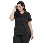 Cherokee - Workwear Revolution - Women's 4-Pocket Snap Fr...