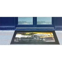 High traffic, indoor/outdoor mat with circular scraping cleats.... from ASI...