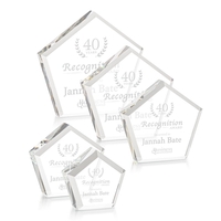 The Genosee Award is a sparkling faceted extra-thick Optical Crystal...