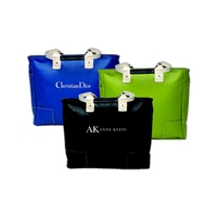 New Yorker - Retro leatherette tote with deep side pockets and... from ASI...