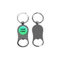 Bottle opener keychain with epoxy doming on 1 side and shipping... from ASI...