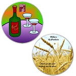 3.75" Round Rubber Coasters