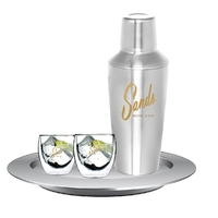 Cocktail Hour Gift Set includes 2 elegant Bodum 8 oz. glass... from ASI 80060...