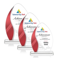 The Sherborne Starfire Crystal VividPrint™ Award features an elegant Red...