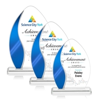 The Sherborne Starfire Crystal VividPrint™ Award features an elegant Blue...