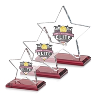 Sudbury VividPrint™ Star Award features a beautifully beveled 1/2" thick...
