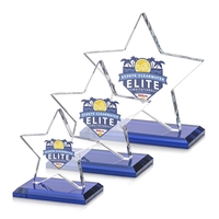 Sudbury VividPrint™ Star Award features a beautifully beveled 1/2" thick...