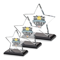 Sudbury VividPrint™ Star Award features a beautifully beveled 1/2" thick...
