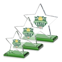 Sudbury VividPrint™ Star Award features a beautifully beveled 1/2" thick...