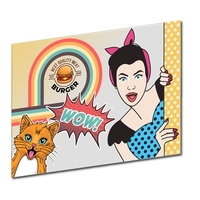 Large tempered glass cutting boards with rounded corners and four rubber......