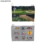 Sublimated Microfiber Terry Golf Towel 12x18