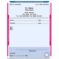 Two Part Prescription Form Pad
