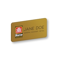 Name tag - 1.5" x 3" satin gold.... from ASI 76797 Pelican Graphics / Pelican...