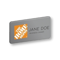 Name tag and badge - 1 1/2" x 3" satin silver... from ASI 76797 Pelican...