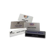 Name tag and badge - 2" x 3" satin silver aluminum.... from ASI 76797 Pelican...